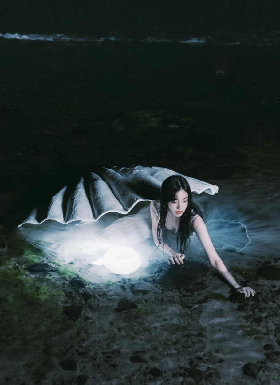 Lu Xia by Zhang Ahuel for Vogue Singapore Story 'Into the Deep
